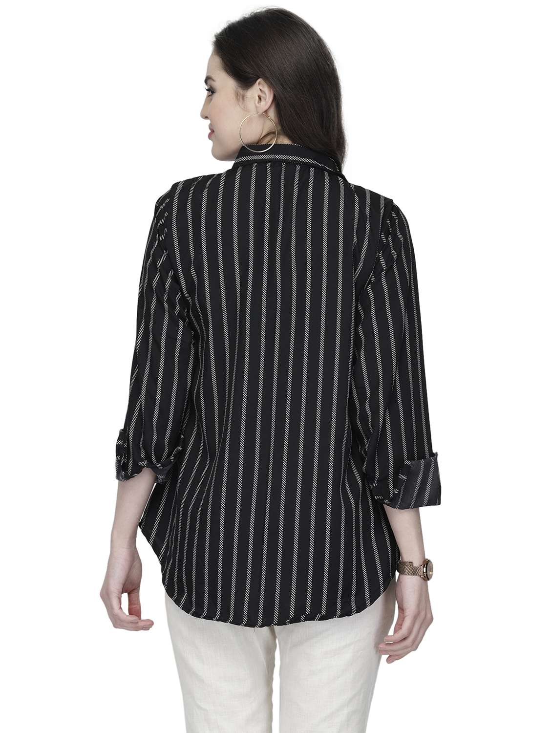 women collared long sleeve regular fit shirt - 22184982 -  Standard Image - 3