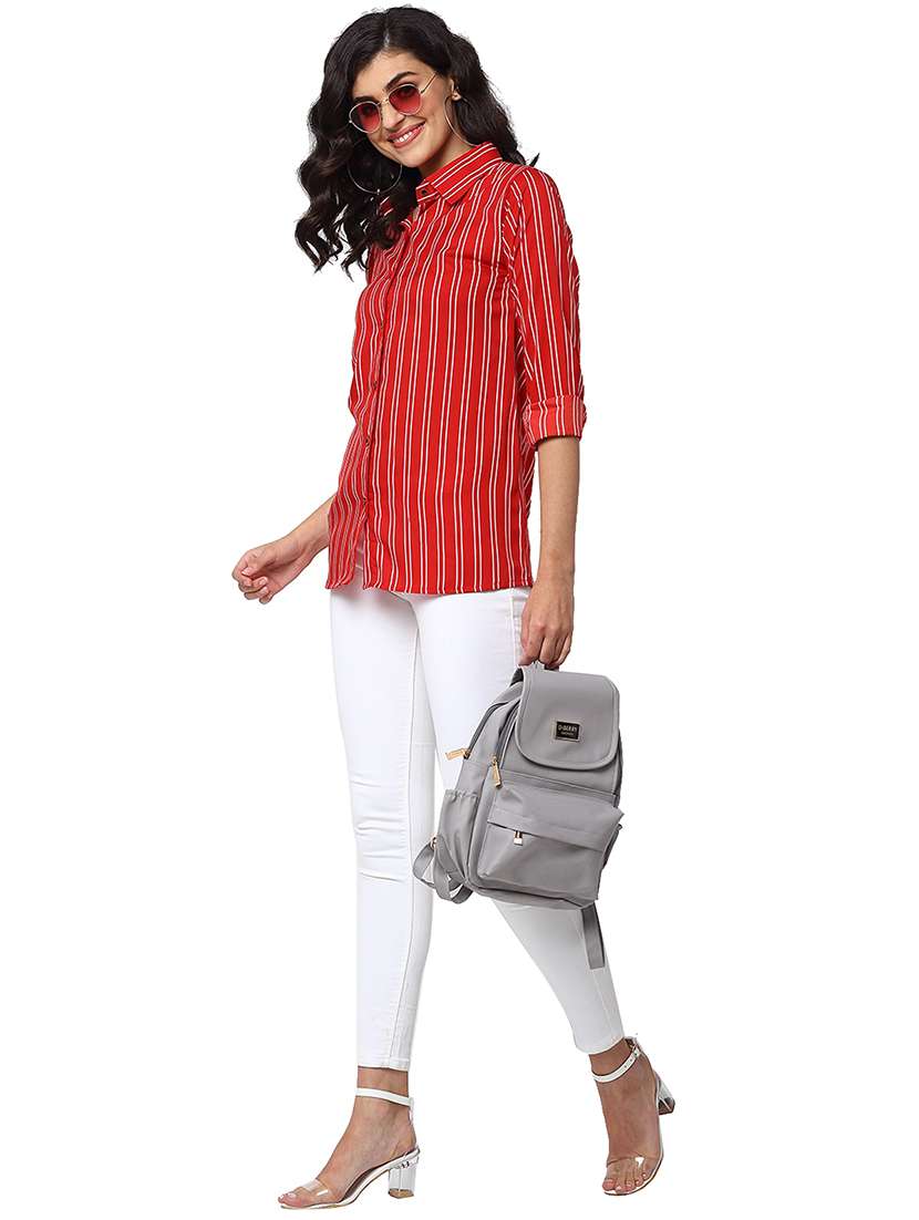 women collared long sleeve regular fit shirt - 22184989 -  Standard Image - 3