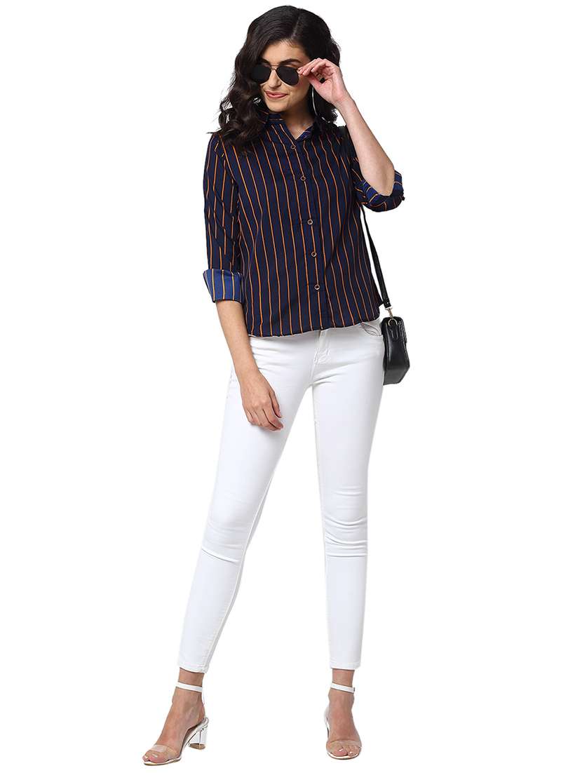 women collared long sleeve regular fit shirt - 22184991 -  Standard Image - 3