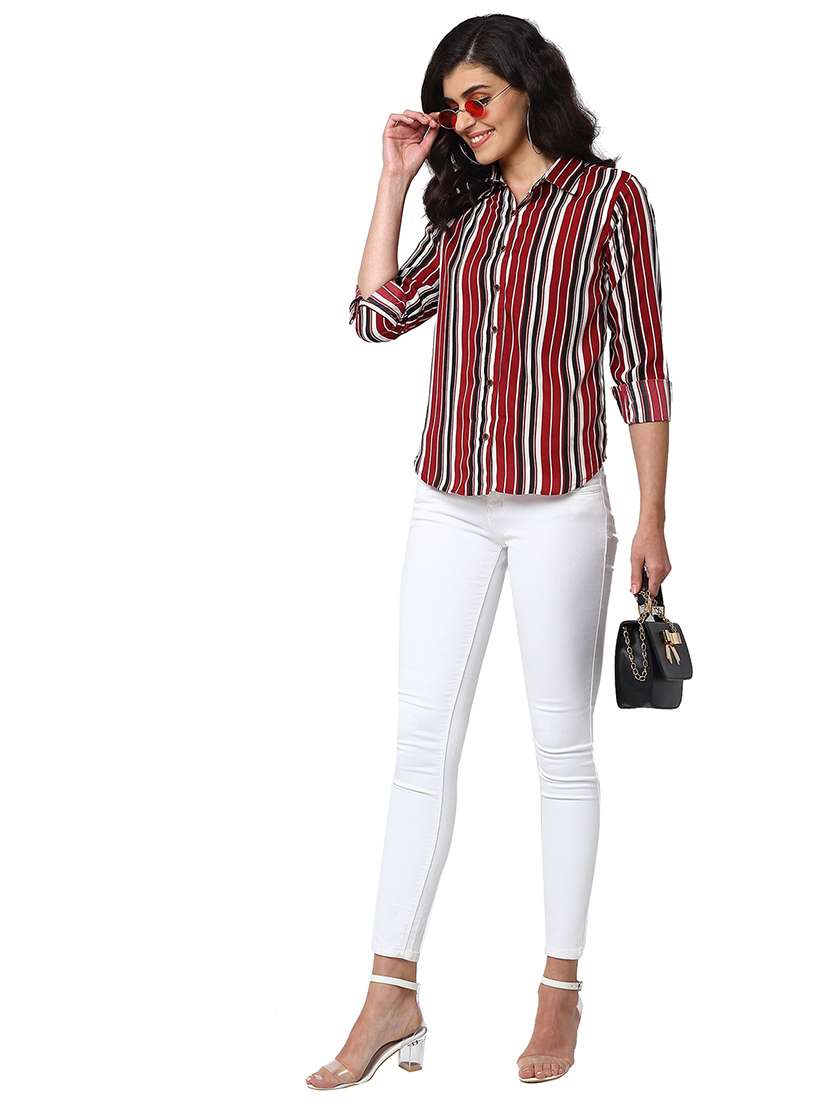 women collared long sleeve regular fit shirt - 22184993 -  Standard Image - 3