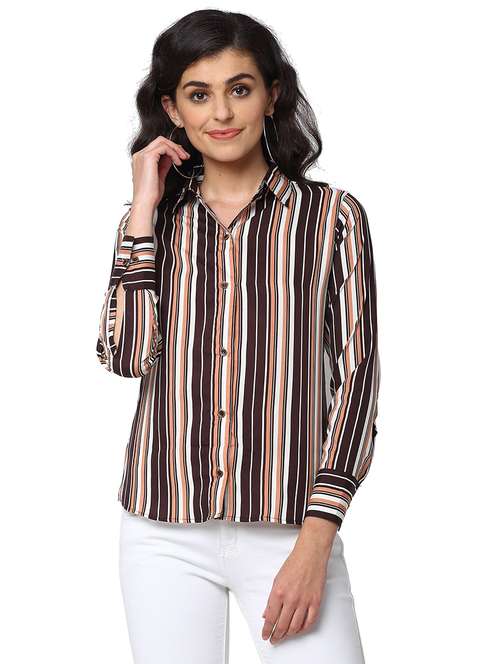 women collared long sleeve regular fit shirt - 22184994 -  Standard Image - 0