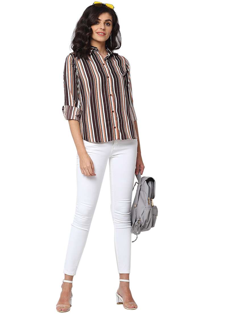 women collared long sleeve regular fit shirt - 22184994 -  Standard Image - 3