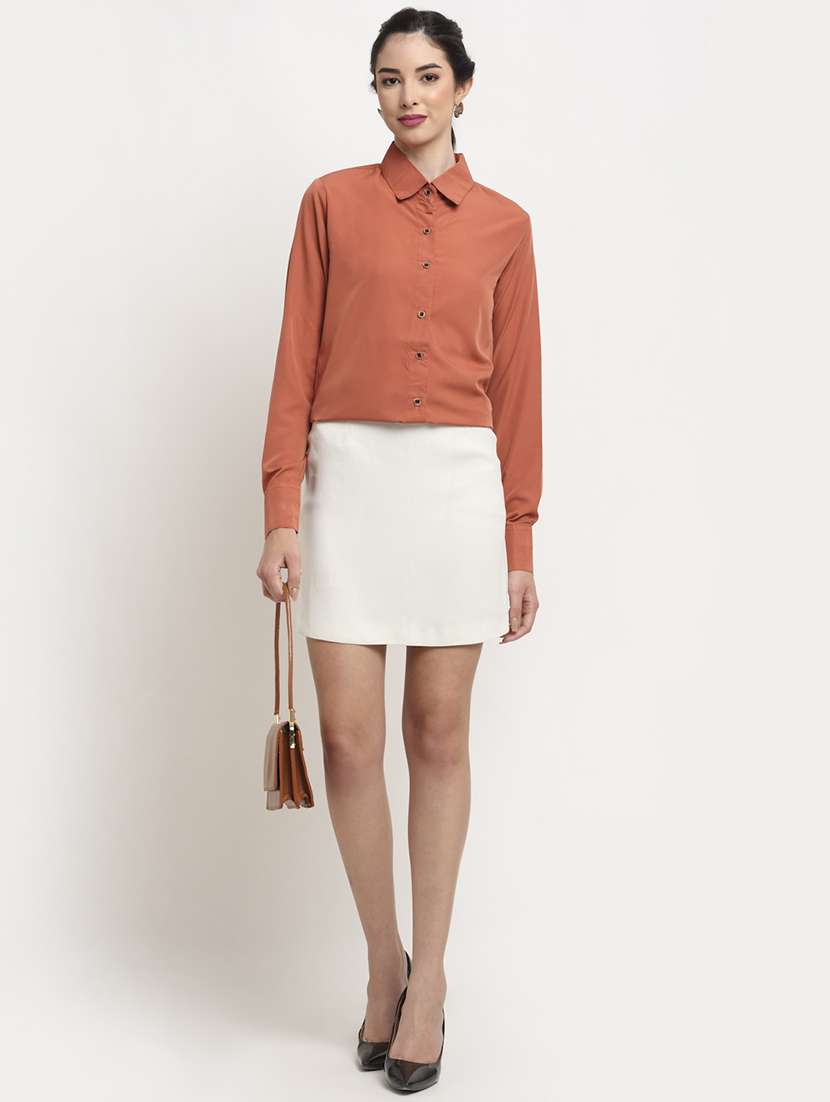 women collared long sleeve regular fit shirt - 22184995 -  Standard Image - 3