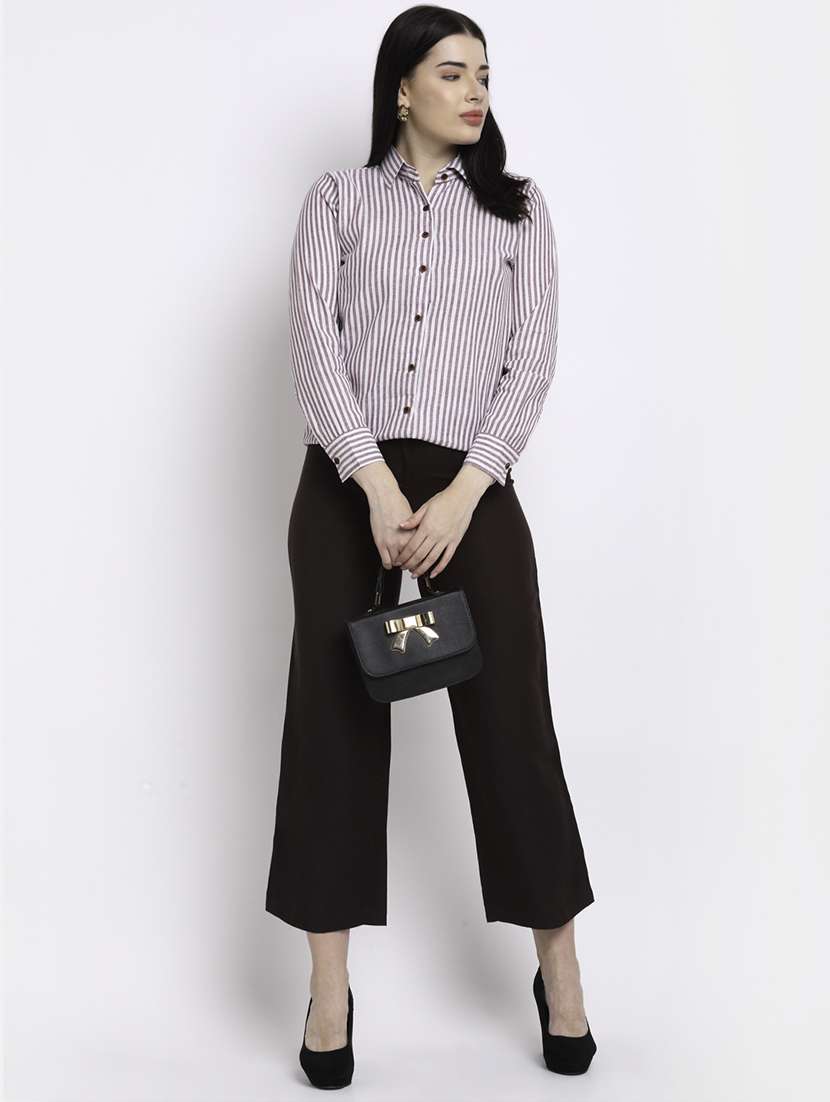 women collared long sleeve regular fit shirt - 22184997 -  Standard Image - 3