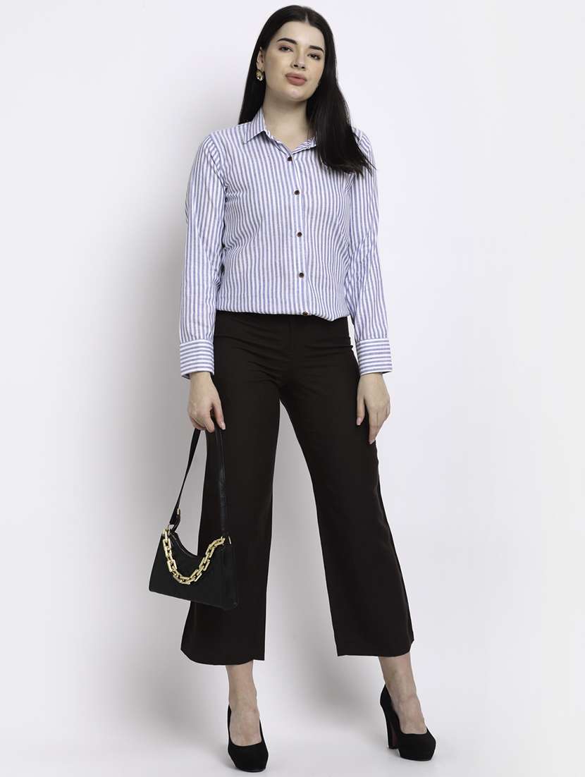 women collared long sleeve regular fit shirt - 22184998 -  Standard Image - 3