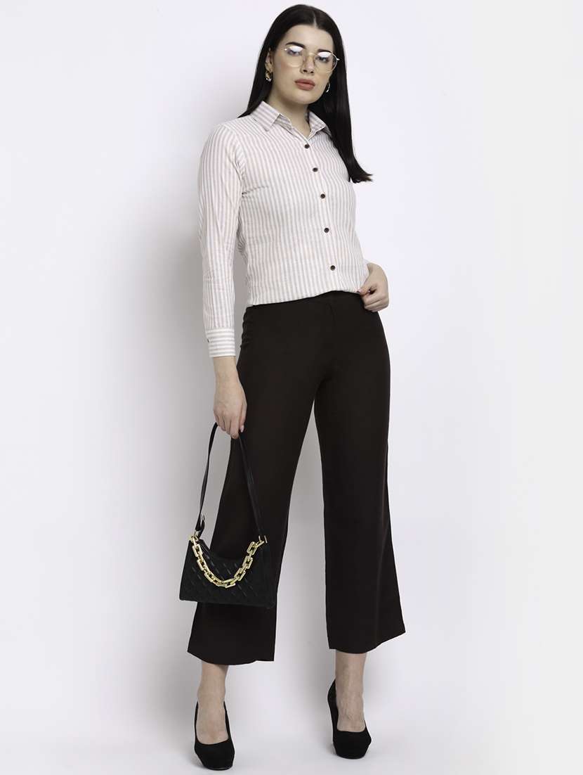 women collared long sleeve regular fit shirt - 22184999 -  Standard Image - 3