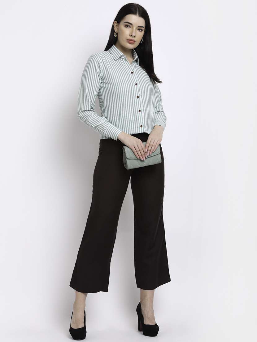 women collared long sleeve regular fit shirt - 22185000 -  Standard Image - 3