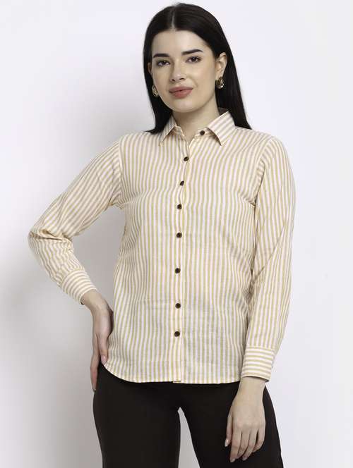 women collared long sleeve regular fit shirt - 22185002 -  Standard Image - 0