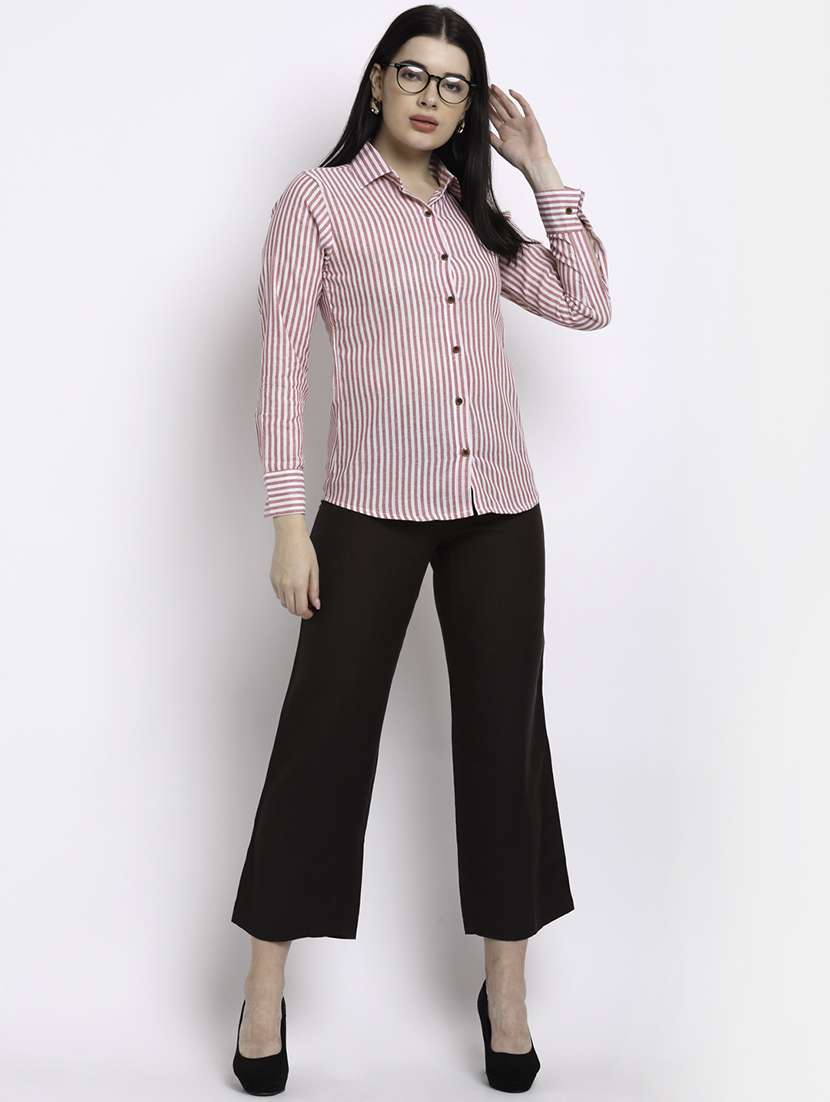 women collared long sleeve regular fit shirt - 22185003 -  Standard Image - 3