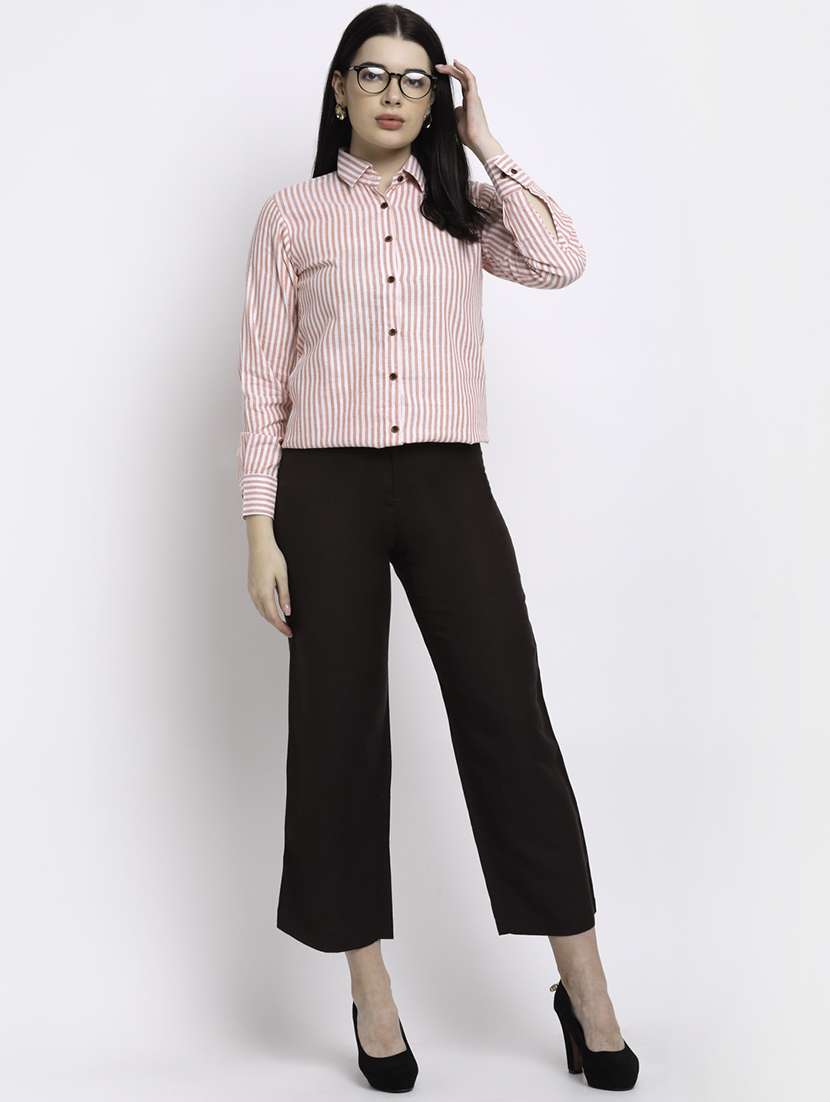 women collared long sleeve regular fit shirt - 22185005 -  Standard Image - 3