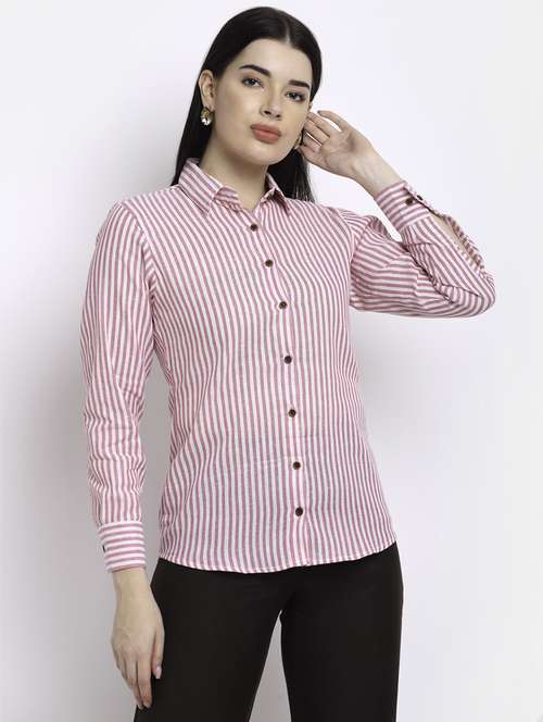 women collared long sleeve regular fit shirt - 22185006 -  Standard Image - 0