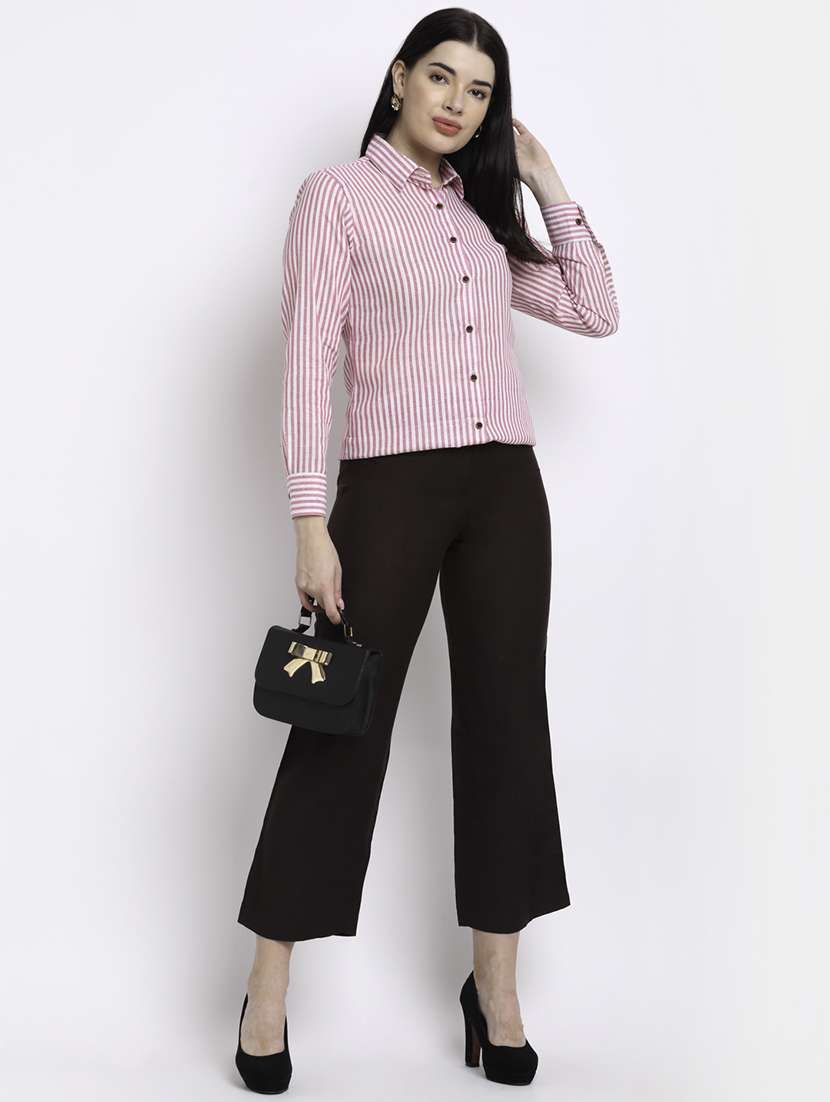 women collared long sleeve regular fit shirt - 22185006 -  Standard Image - 3