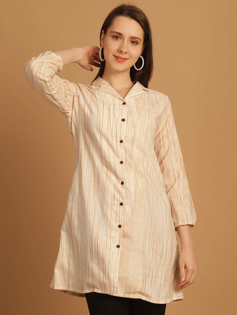 women lapel collar long sleeve regular fit shirt