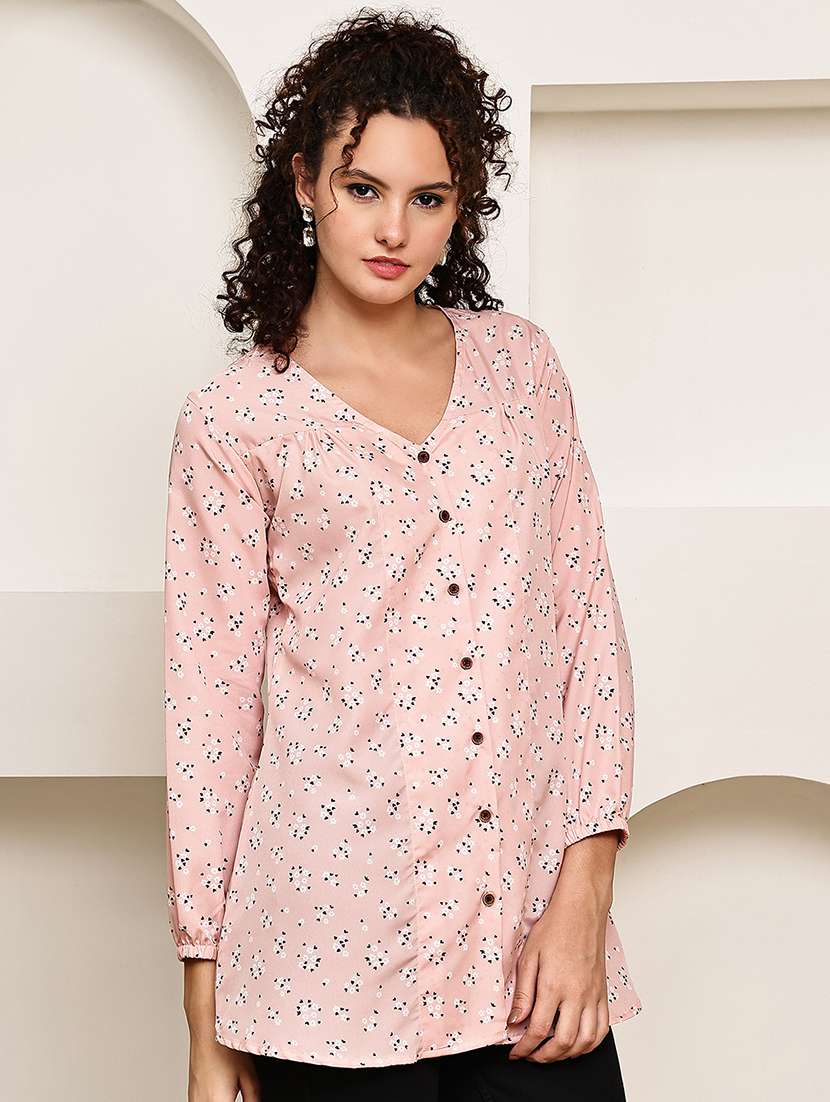 women vneck long sleeve regular fit shirt - 22185042 -  Standard Image - 3