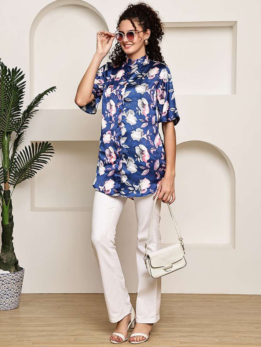 women collared short sleeve regular fit shirt - 22185043 -  Standard Image - 5