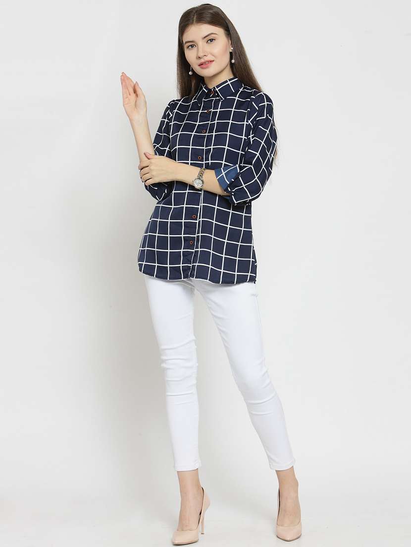 women collared long sleeve regular fit shirt - 22185050 -  Standard Image - 5