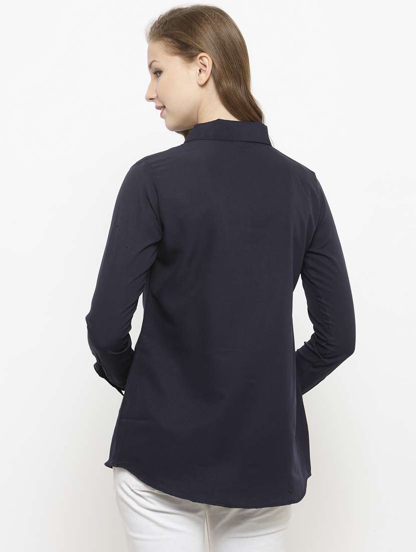 women collared long sleeve regular fit shirt - 22185051 -  Standard Image - 3