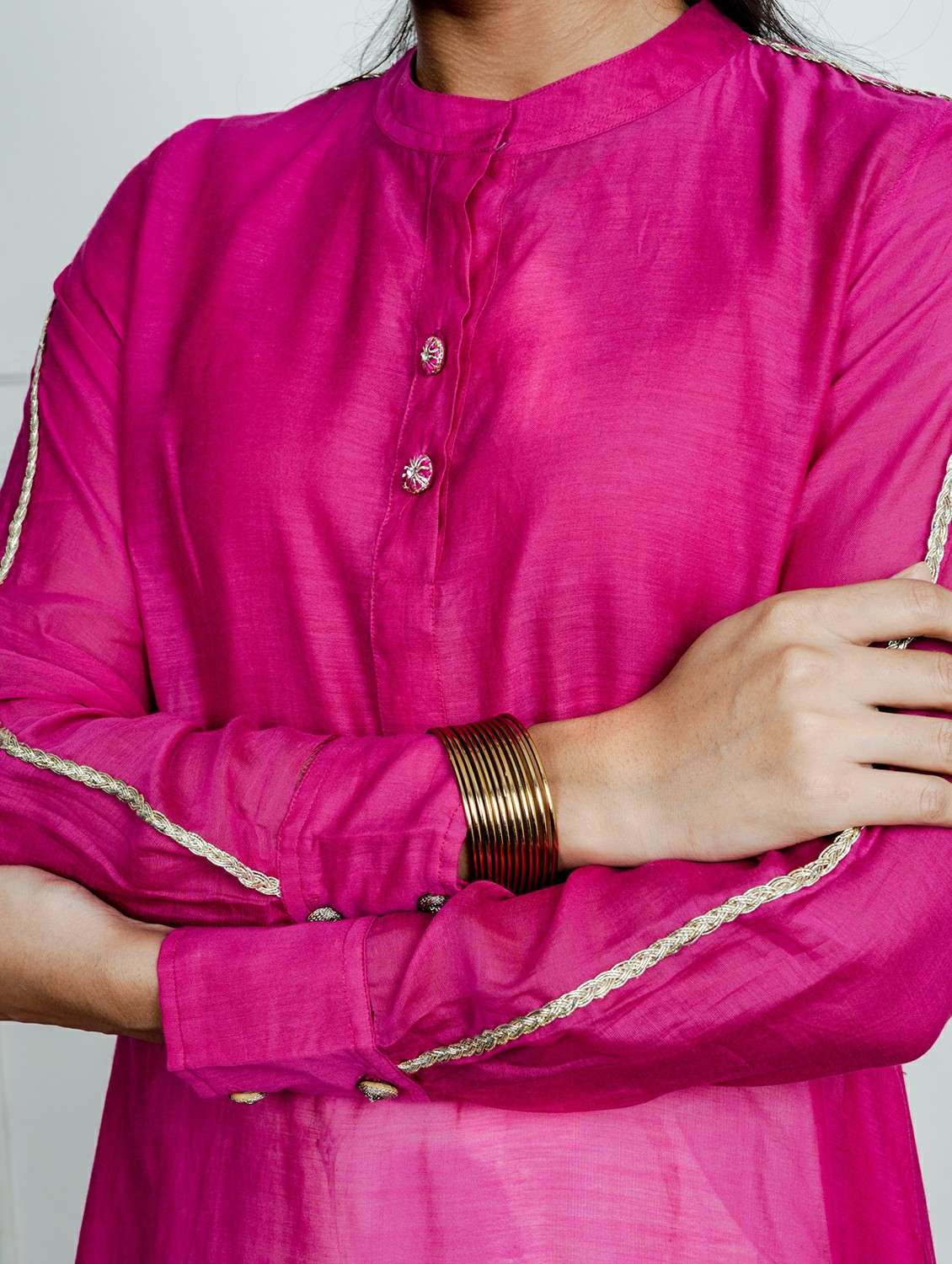 women solid long sleeve straight kurta  - 22185076 -  Standard Image - 5