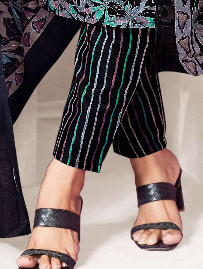 women printed three quarter sleeve kurta pant with dupatta set - 22185119 -  Standard Image - 3