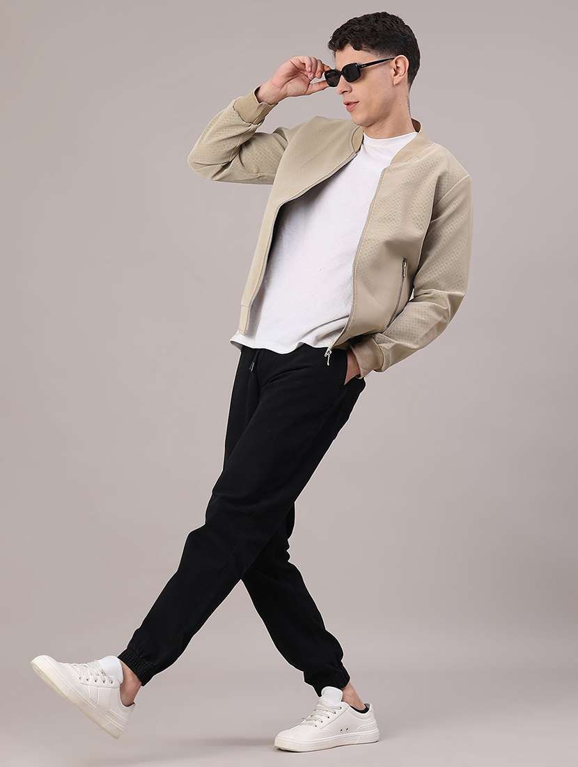 men solid long sleeve bomber jacket - 22185305 -  Standard Image - 5