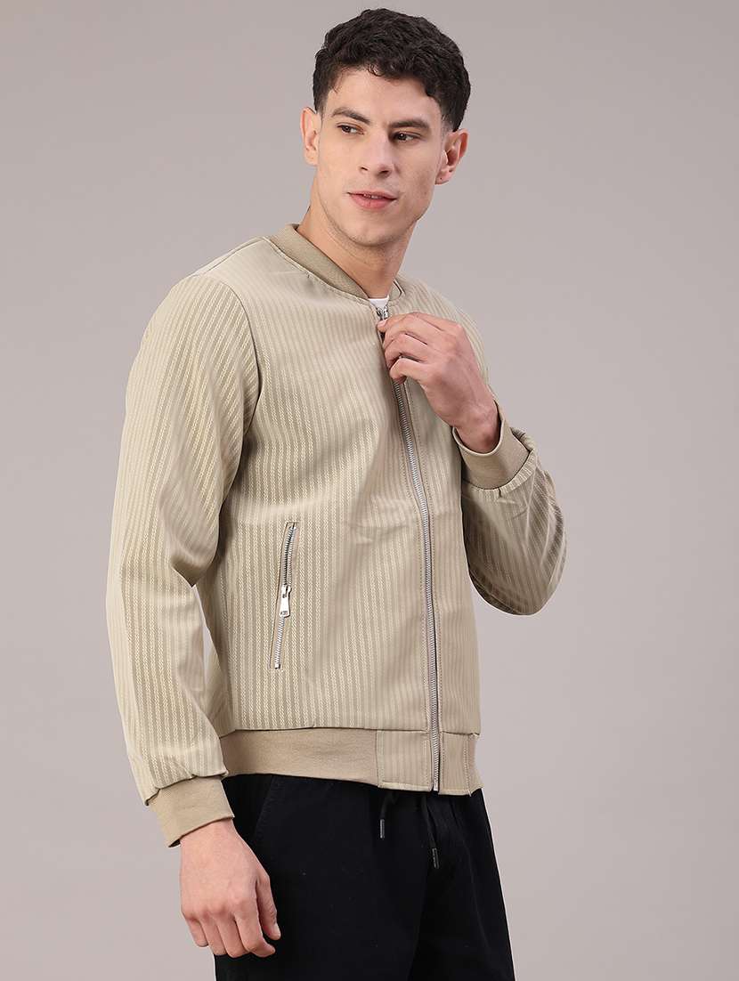 men solid long sleeve bomber jacket - 22185308 -  Standard Image - 3