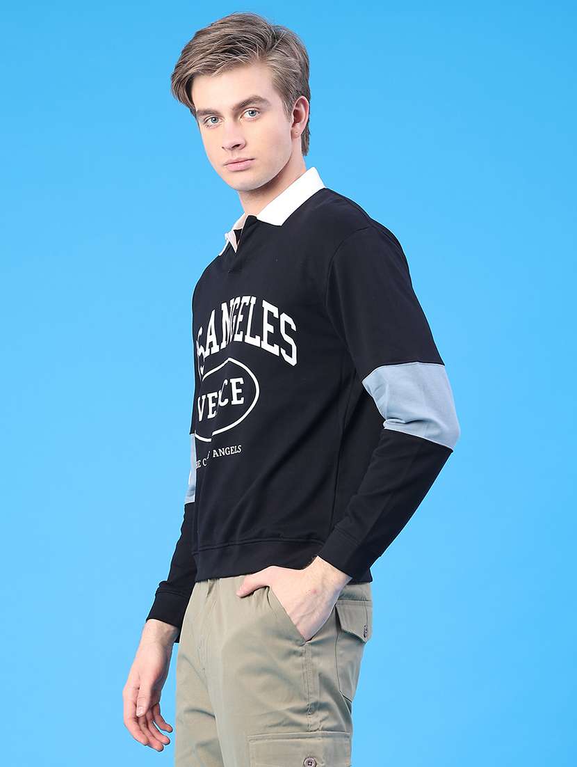 men typographic long sleeve regular fit sweatshirt - 22185319 -  Standard Image - 3