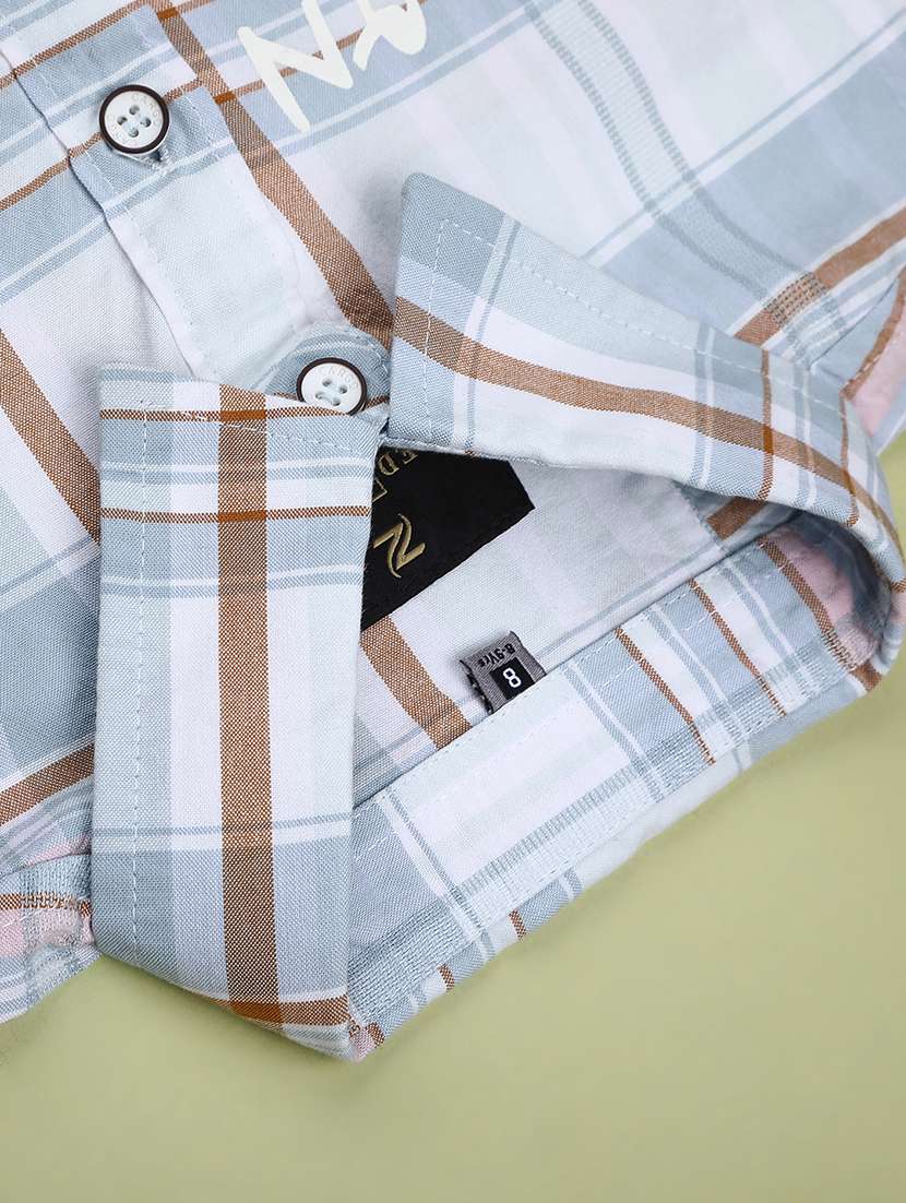 boys checkered short sleeve casual shirt - 22185320 -  Standard Image - 3