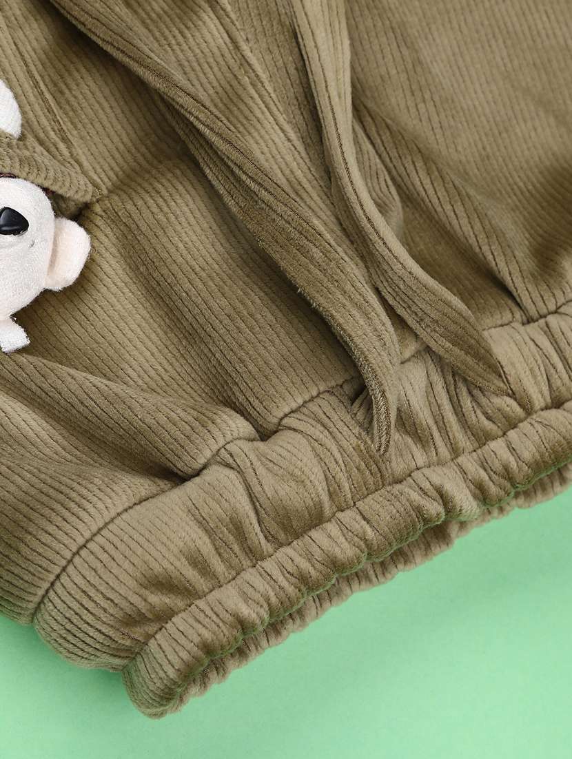 girls solid mid rise nightwear pyjama - 22185329 -  Standard Image - 3