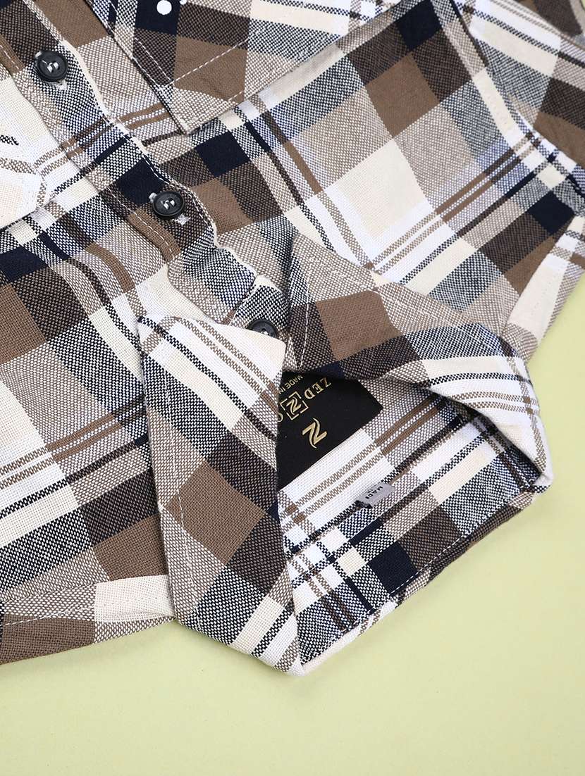 boys checkered long sleeve casual shirt - 22185348 -  Standard Image - 3