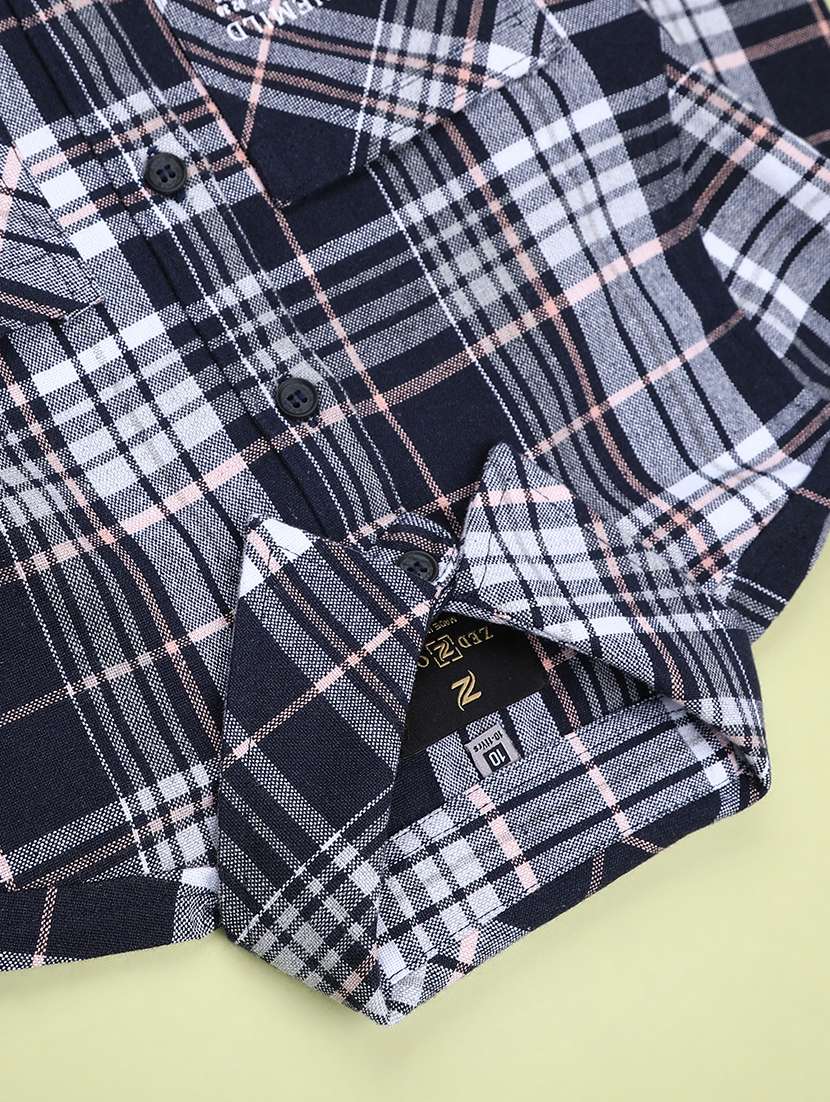 boys checkered long sleeve casual shirt - 22185351 -  Standard Image - 3