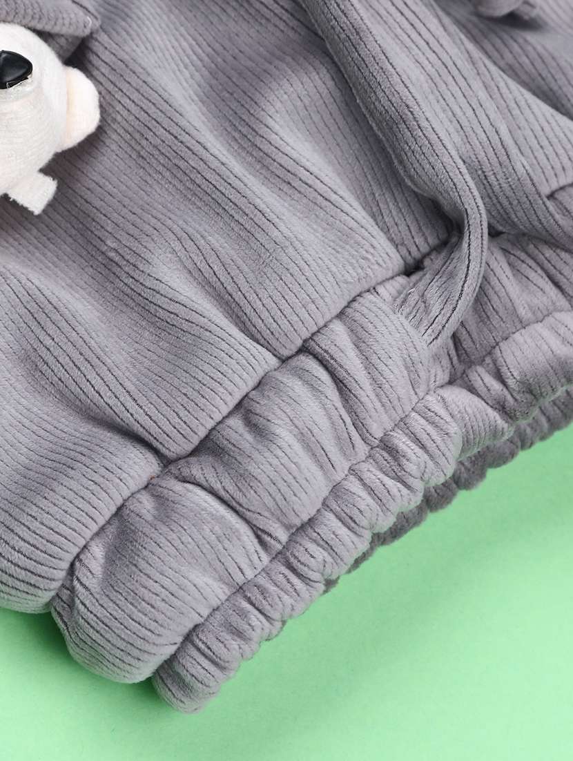 grey fleece pyjamas nightwear - 22185359 -  Standard Image - 3