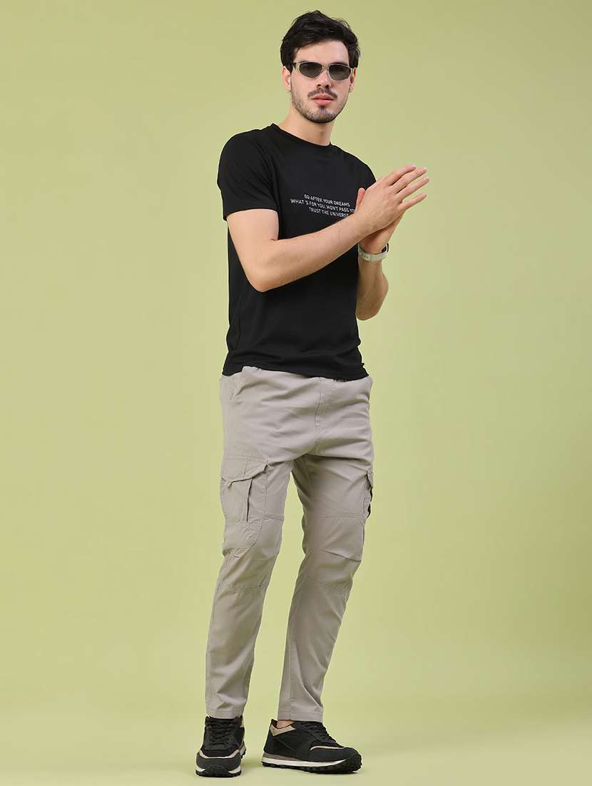 men solid mid rise cargo pant - 22185385 -  Standard Image - 5