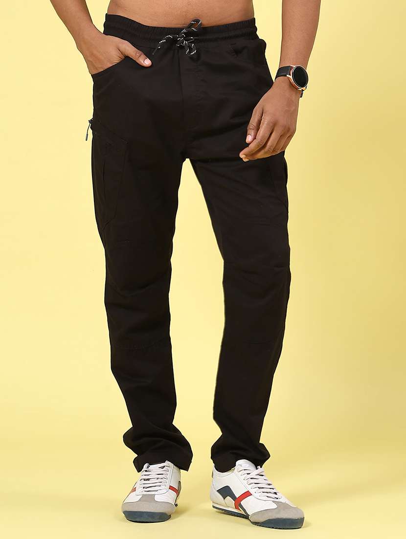 men black cotton cargo