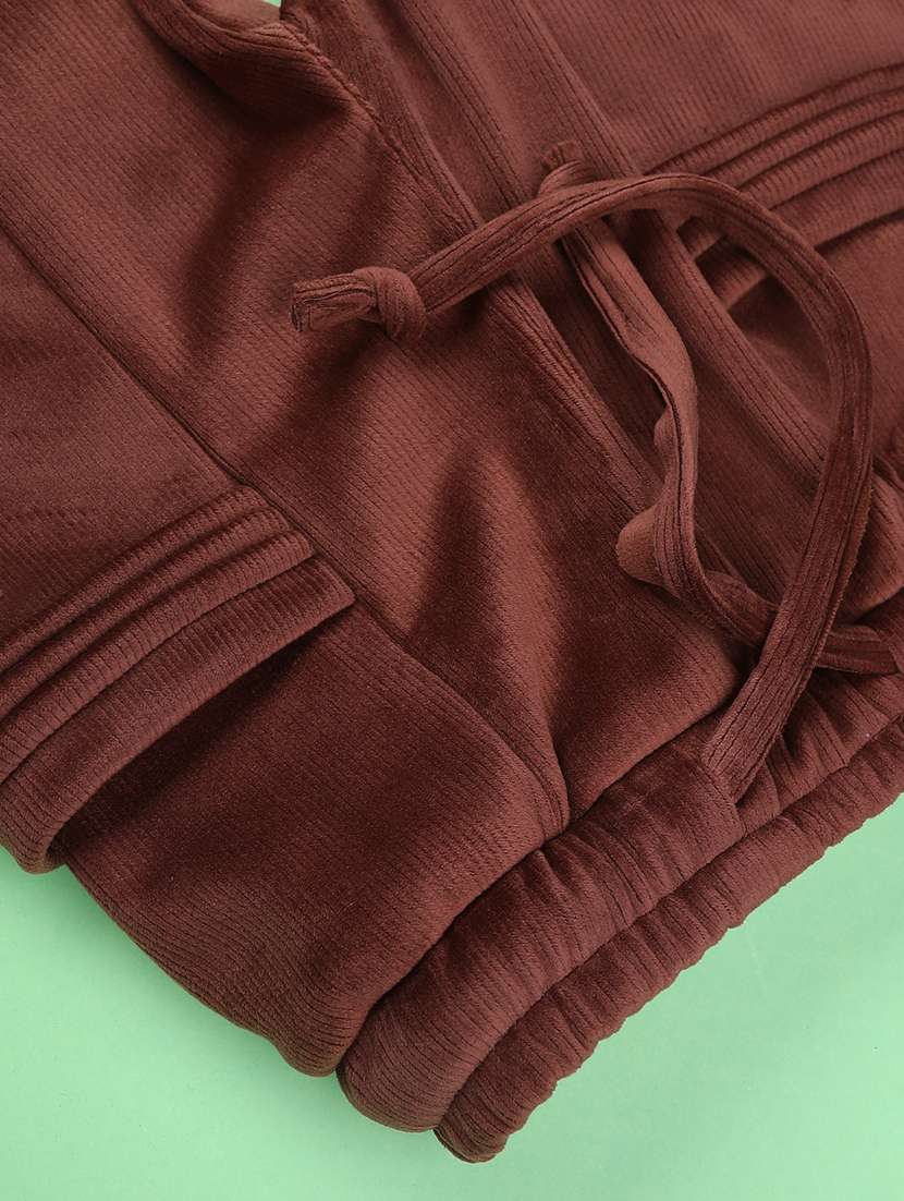 girls solid mid rise nightwear pyjama - 22185449 -  Standard Image - 3