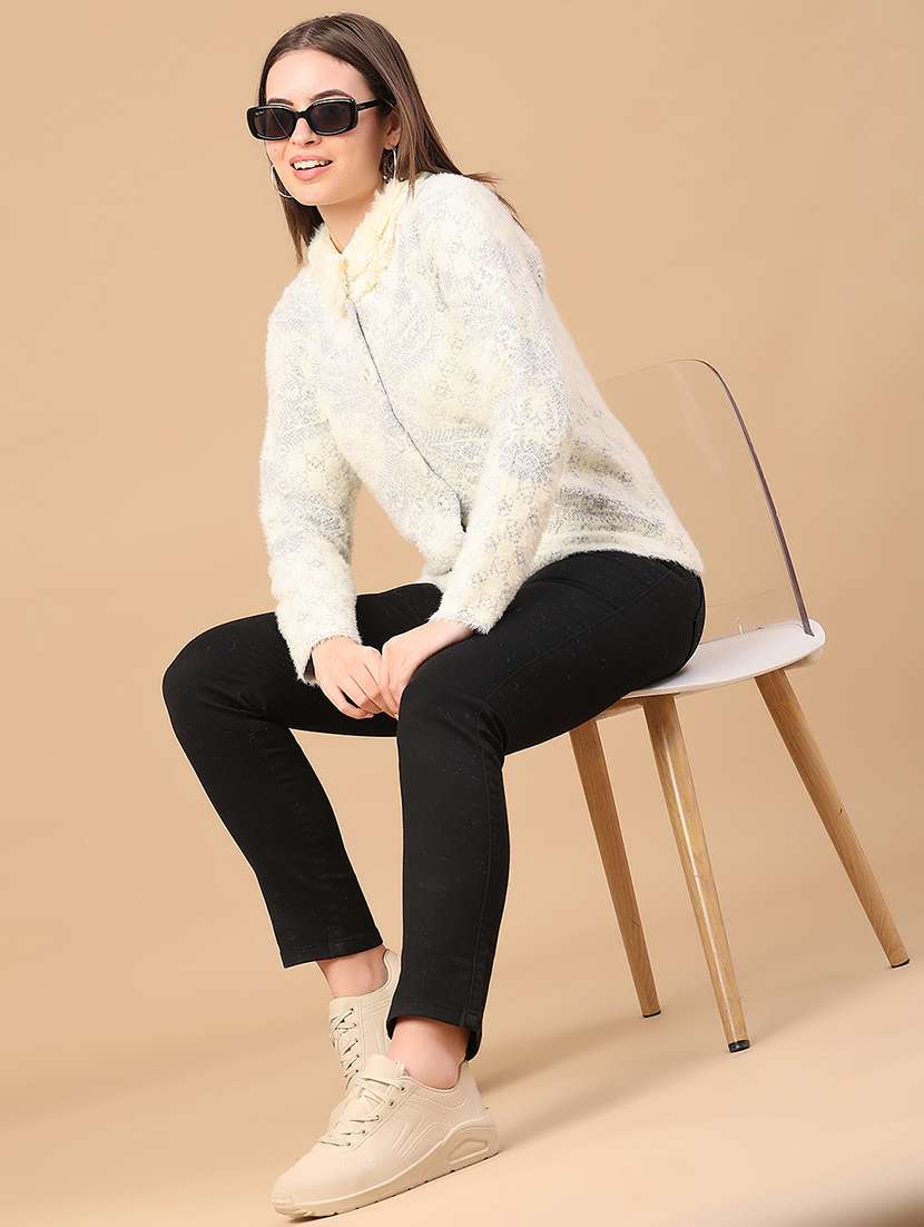 women self design long sleeve cardigan - 22185498 -  Standard Image - 5