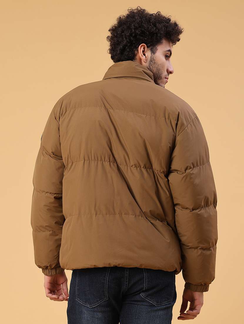 men solid long sleeve puffer jacket - 22185594 -  Standard Image - 3