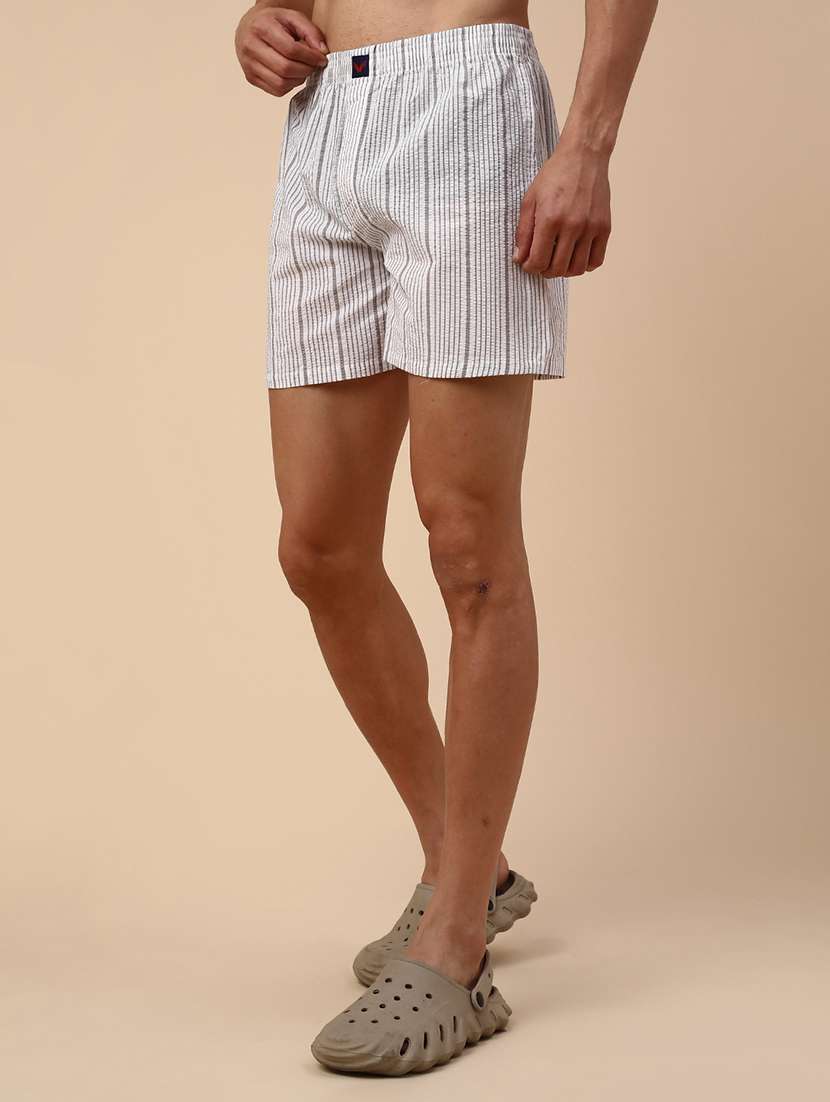 men printed mid rise boxer