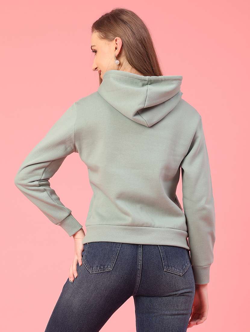 women printed long sleeve hooded sweatshirt - 22185663 -  Standard Image - 3