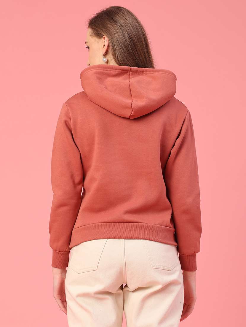 women embroidered long sleeve hooded sweatshirt - 22185668 -  Standard Image - 3