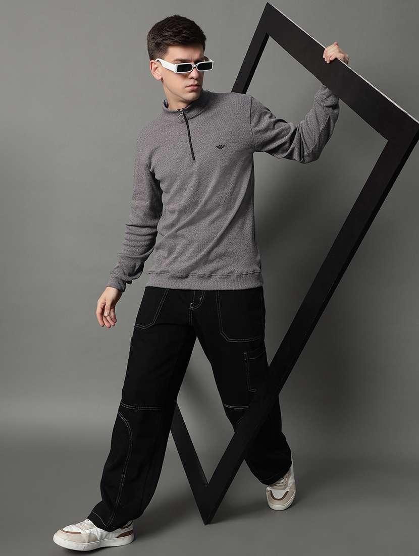 men solid long sleeve regular fit sweatshirt - 22185908 -  Standard Image - 3