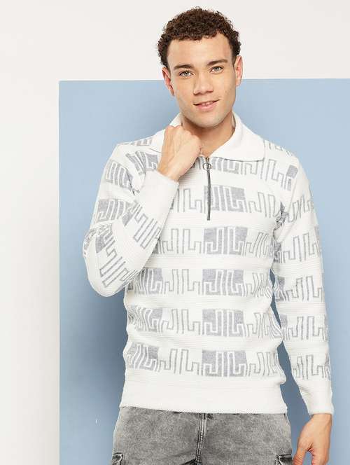 men self design long sleeve regular fit pullover  - 22186104 -  Standard Image - 0