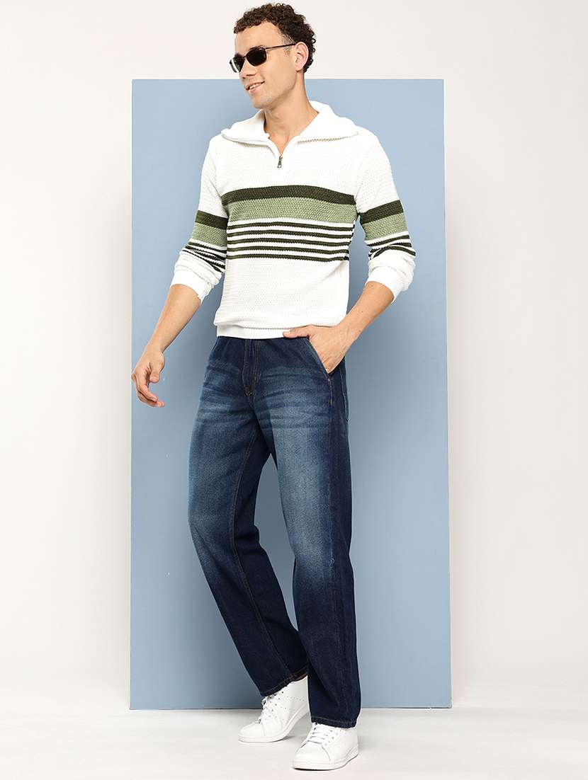 men self design long sleeve regular fit pullover  - 22186105 -  Standard Image - 3