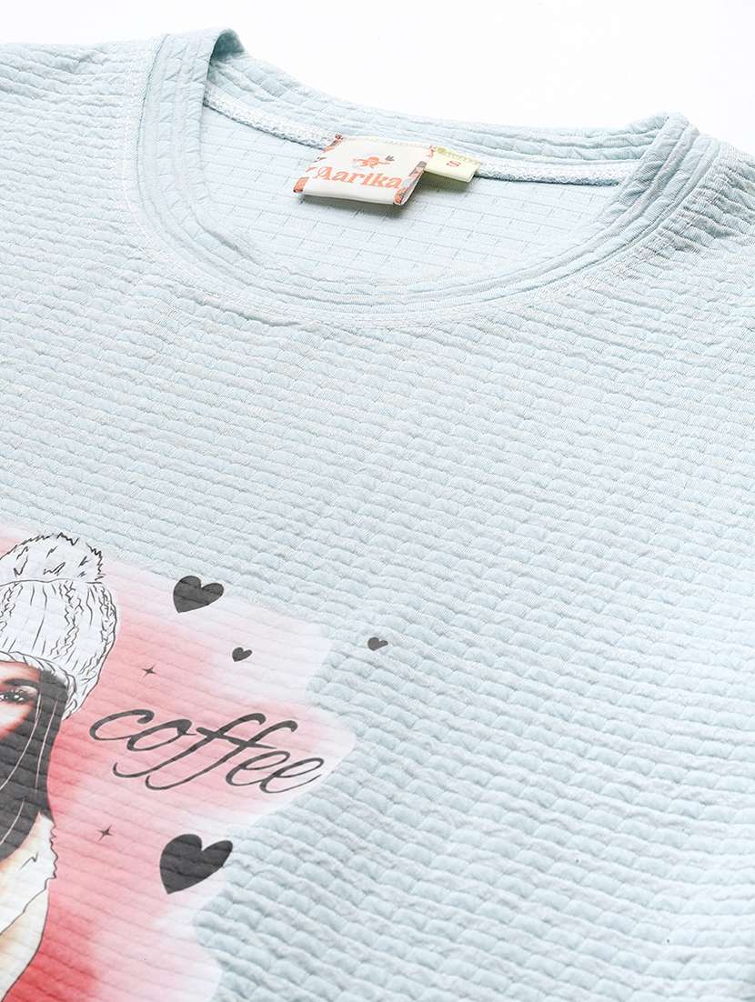 blue nylon top and shorts set coord - 22186132 -  Standard Image - 5