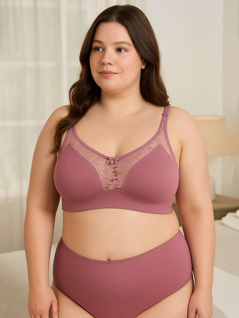 women solid non padded regular bra