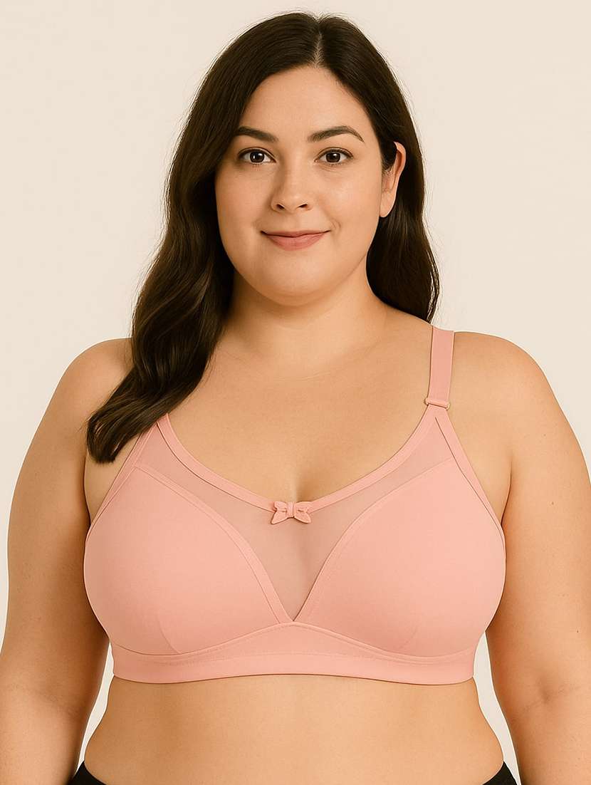 women solid non padded regular bra