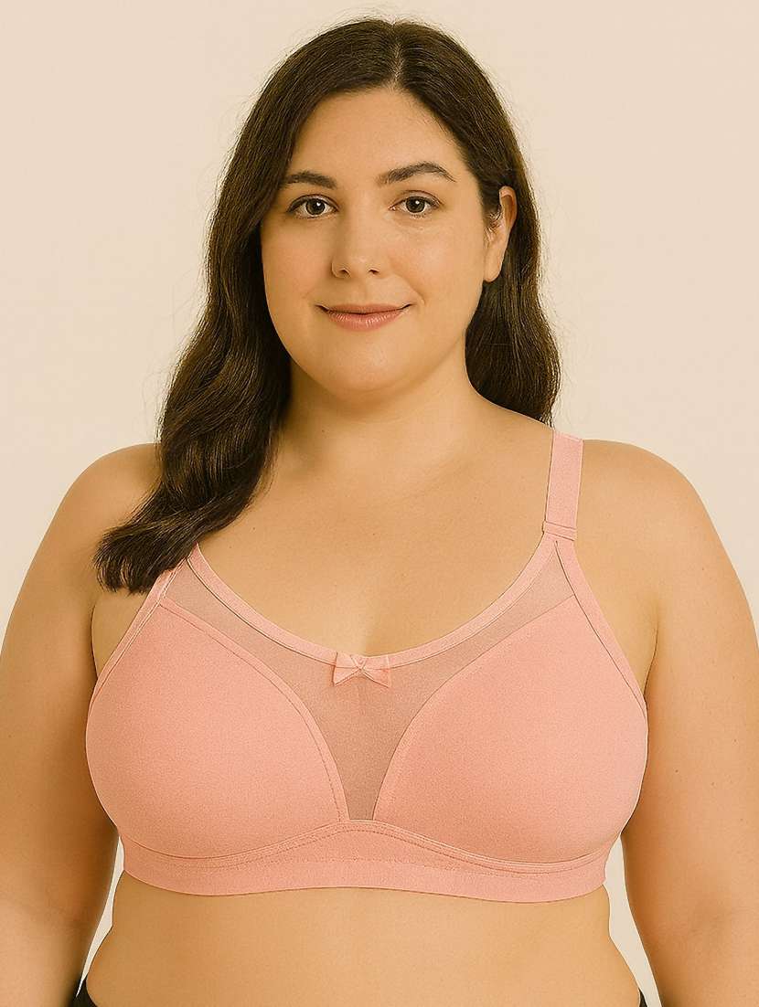 women solid non padded regular bra