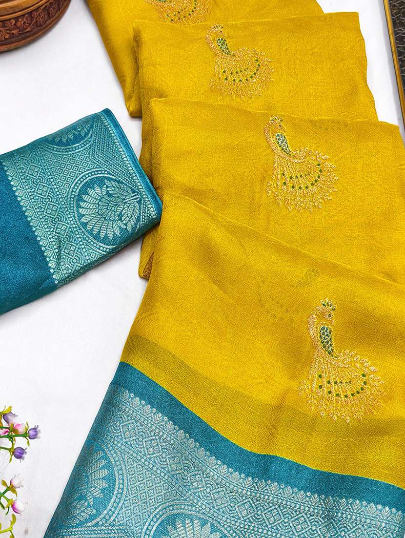 women self design bordered saree with blouse - 22186165 -  Standard Image - 5