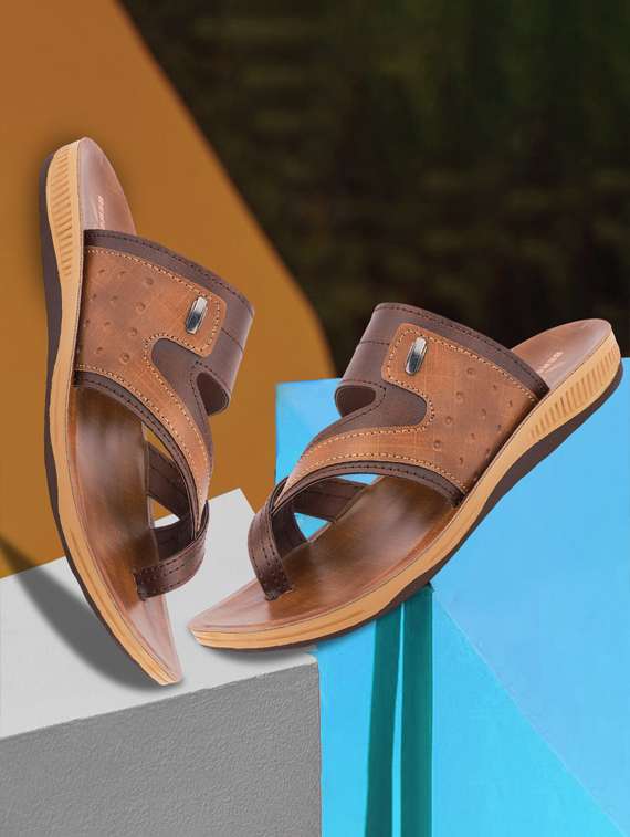 men color block toe seperator sandal