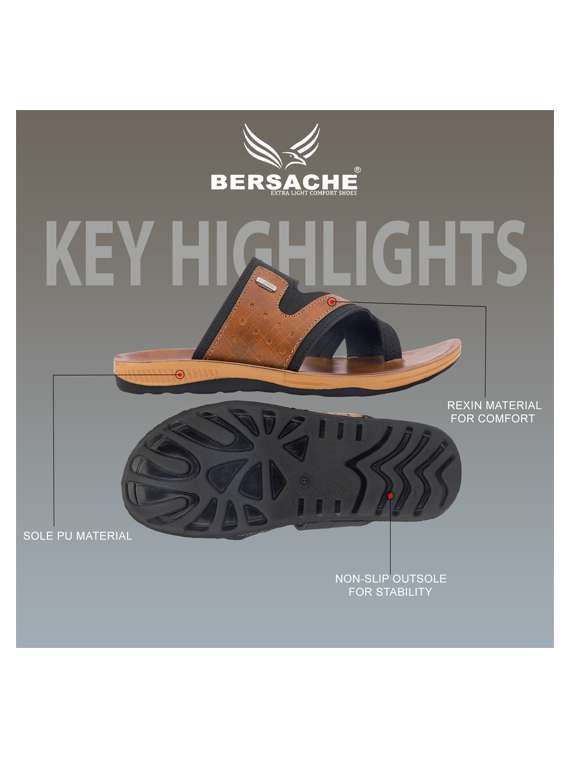 men color block toe seperator sandal - 22186246 -  Standard Image - 5