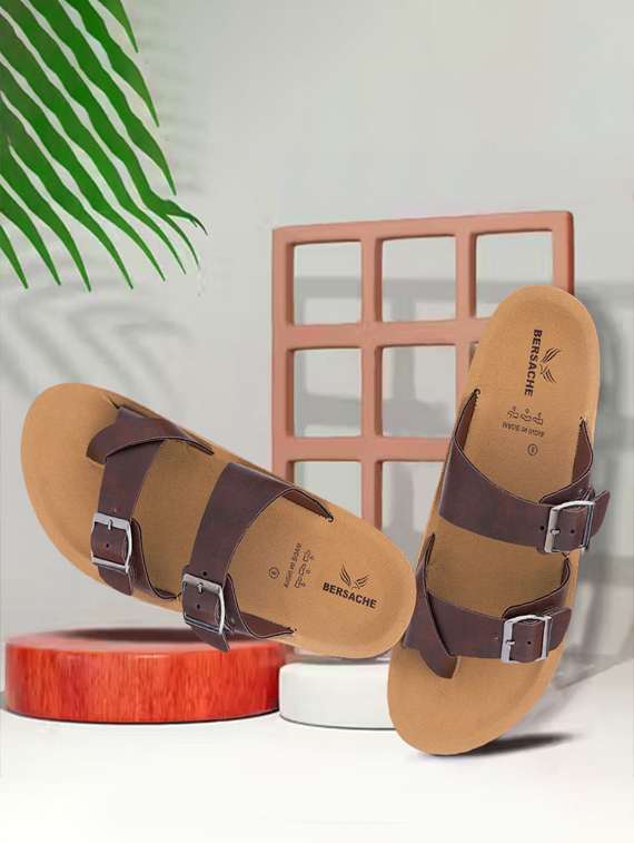 men solid toe seperator sandal